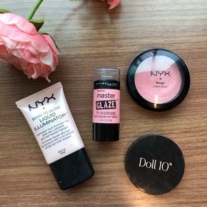 Lot of 4 Cream Blushes & Highlighters